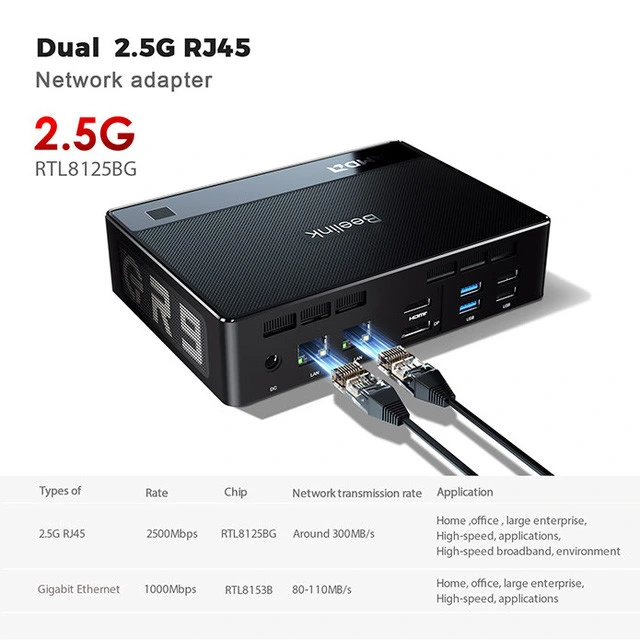 Beelink GTR5: Máy tính chơi game bé bằng bàn tay, CPU Ryzen 9, RAM từ 16GB, hỗ trợ 3 màn hình 4K Beelink GTR5: Máy tính chơi game bé bằng bàn tay, CPU Ryzen 9, RAM từ 16GB, hỗ trợ 3 màn hình 4K