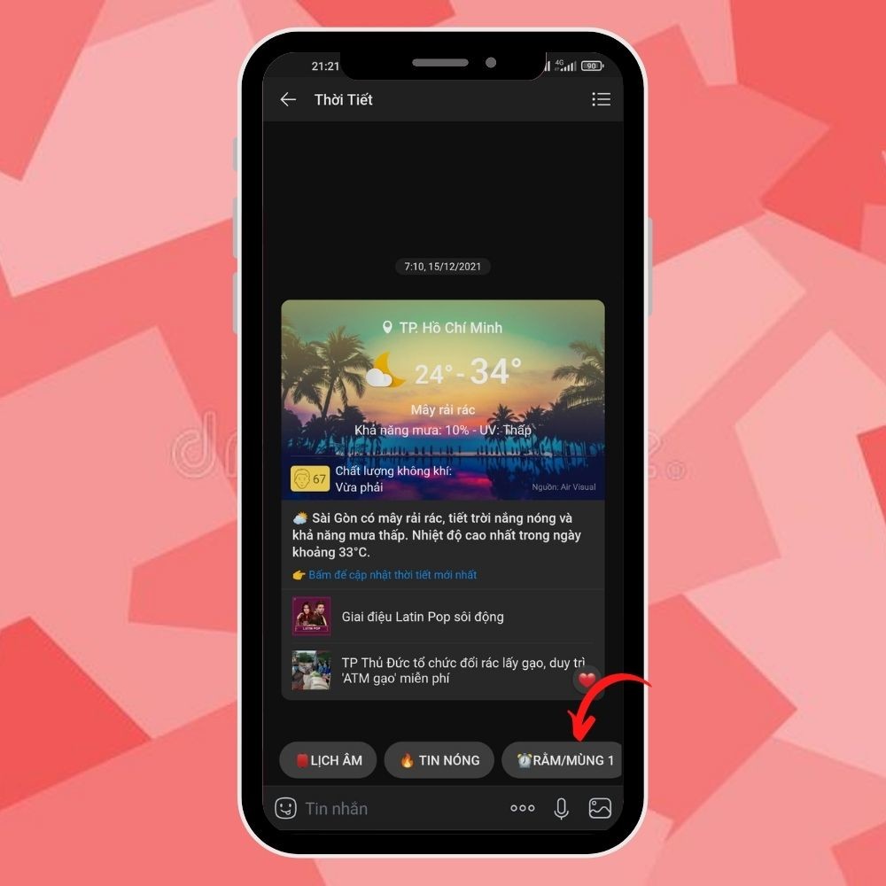Cách Đặt Lịch Thông Báo Ngày Rằm, Mùng Một Qua App Zalo