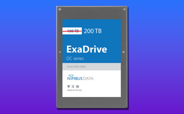 Nimbus launched an SSD with a capacity of up to 200 TB this year.