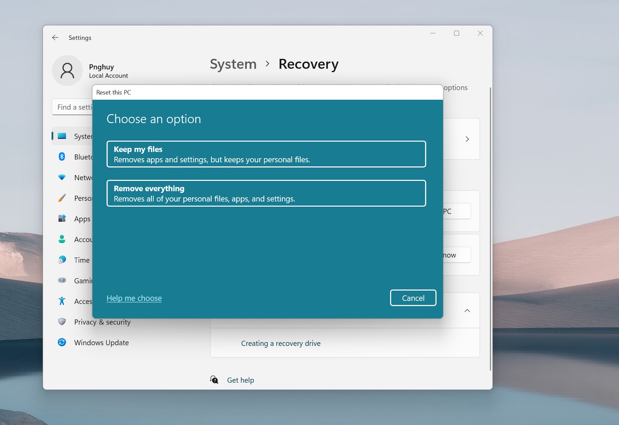 Cách Reset Máy Tính Windows Nhanh Chóng, Không Mất Dữ Liệu Cá Nhân