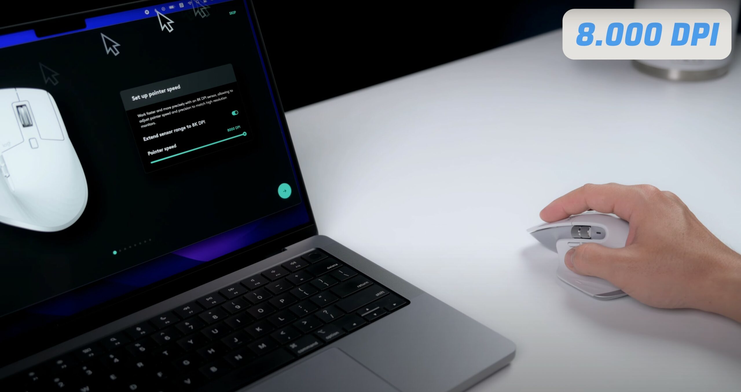 Trên Tay Logitech Mx Master 3S: Màu Trắng Trang Nhã, Nút Bấm Rất Êm, Độ Nhạy Cao Hơn Và Chỉnh Được