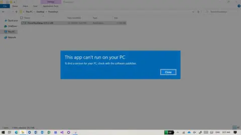 Cách khắc phục lỗi "This App Can’t Run on Your PC” trên Windows 10