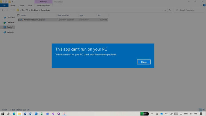 How to fix the "This App Can’t Run on Your PC" error on Windows 10