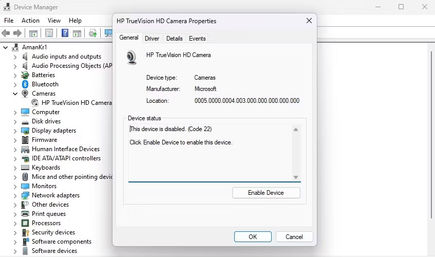 Cach Khac Phuc Loi 22This Device Is Disabled Code 2222 Tren Windows 11 Features 01 Cách Khắc Phục Lỗi This Device Is Disabled (Code 22) Trên Windows 11 Features 01