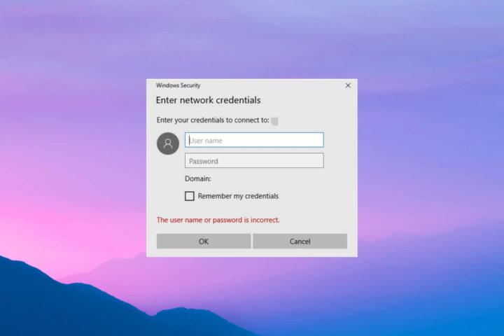 How to fix the continuous "Enter Network Credentials" notification on Windows