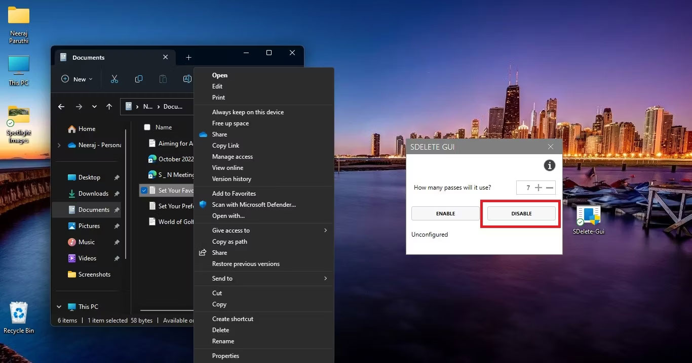 Cach Them Secure Delete Vao Menu Ngu Canh Recycle Bin Trong Windows Features 05 Cách Thêm Secure Delete Vào Menu Ngữ Cảnh Recycle Bin Trong Windows Features 05