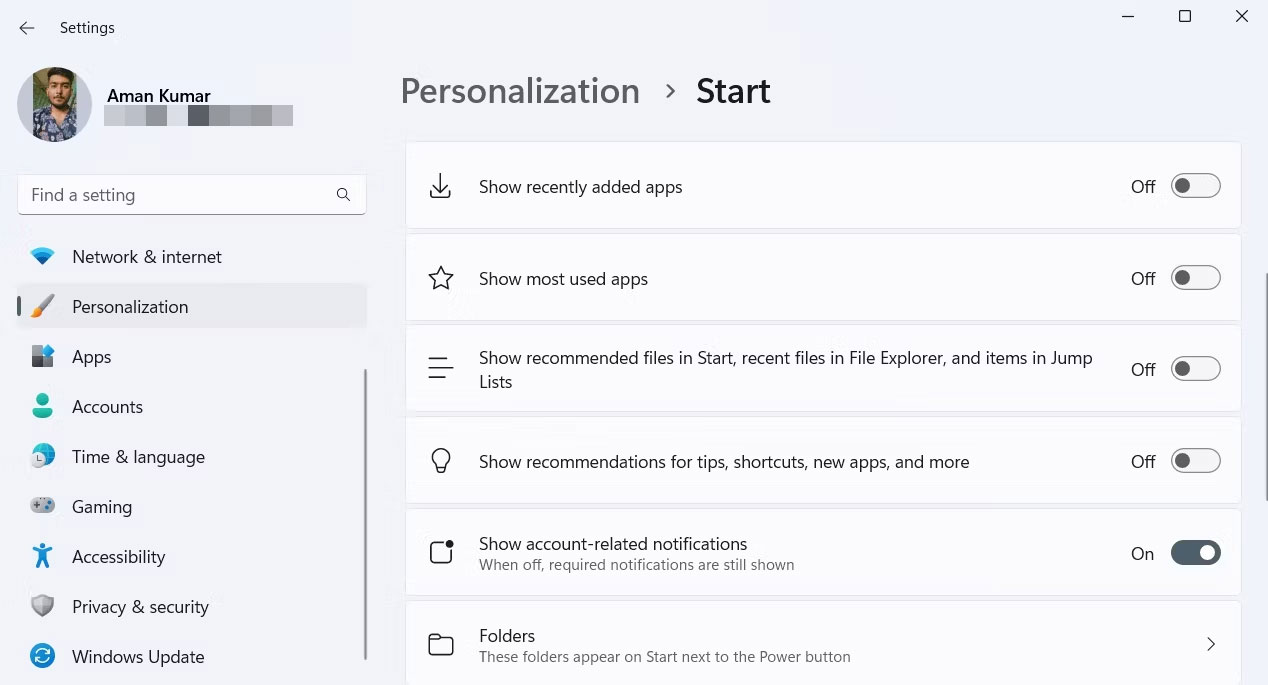 Cach Xoa Phan Recommended Cua Menu Start Trong Windows 11 Features 06 Cách Xóa Phần Recommended Của Menu Start Trong Windows 11 Features 06
