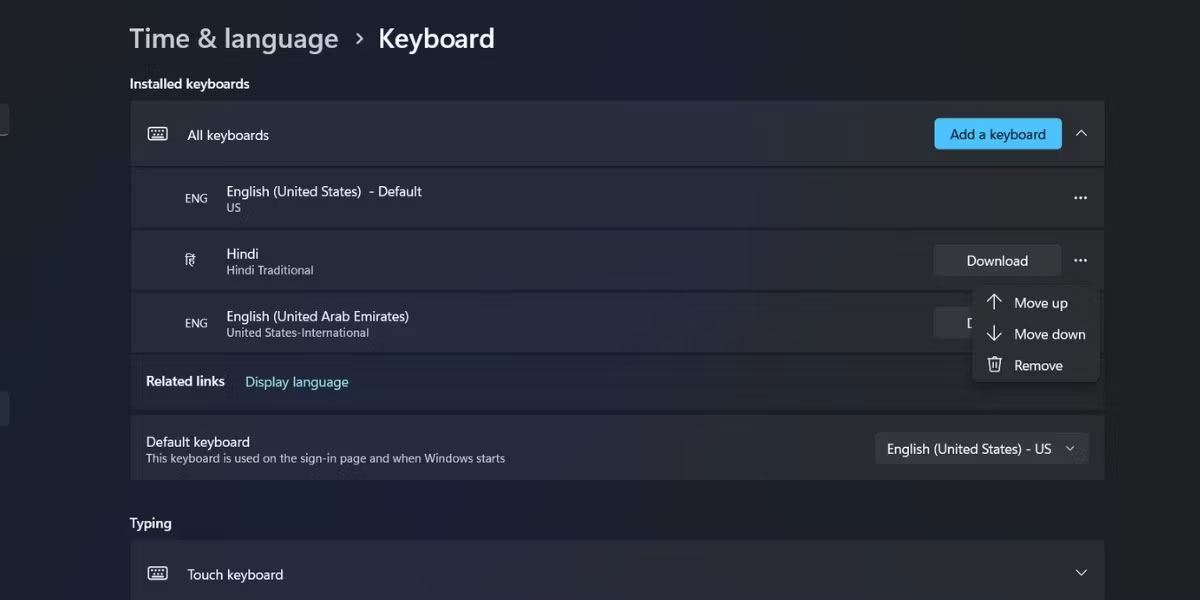Cach Them Va Thay Doi Bo Cuc Ban Phim Trong Windows 11 Features 05 Cách Thêm Và Thay Đổi Bố Cục Bàn Phím Trong Windows 11