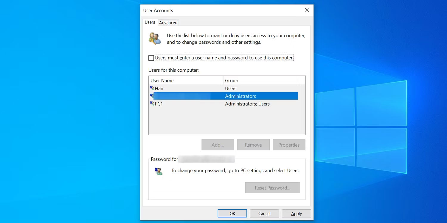 Cach Tu Dong Dang Nhap Vao Tai Khoan Nguoi Dung Tren Windows 1110 Features 03 Cách Tự Động Đăng Nhập Vào Tài Khoản Người Dùng Trên Windows 11/10
