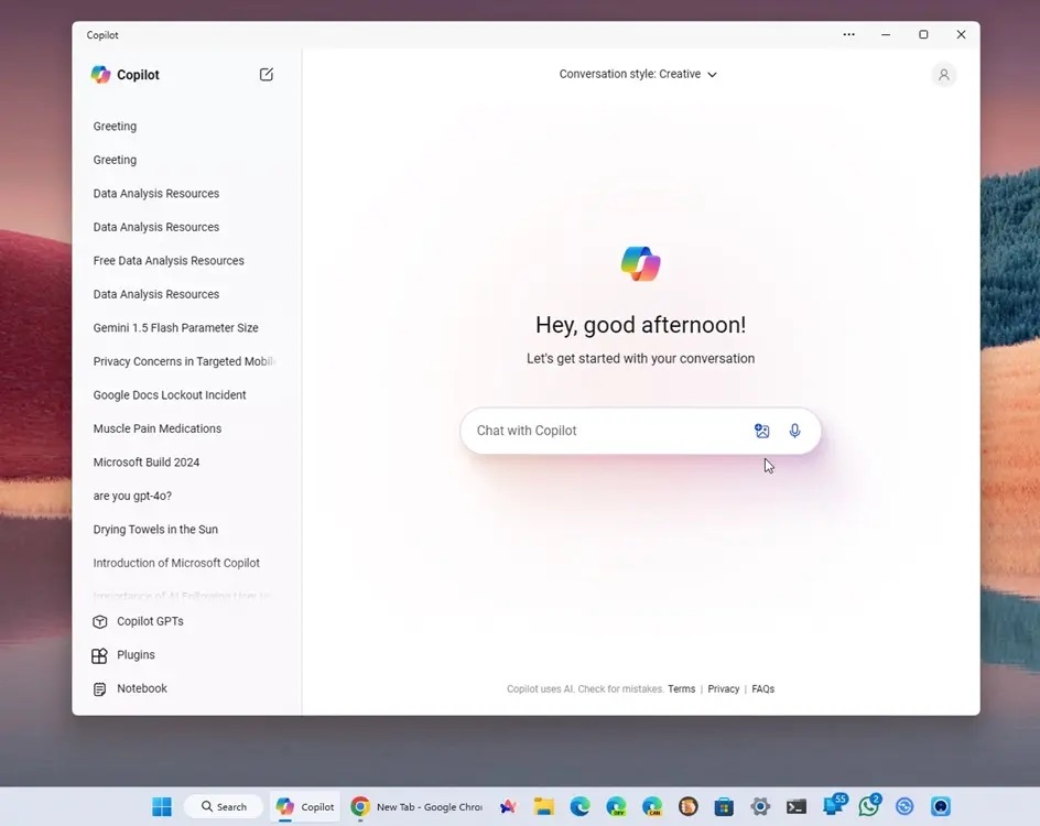 Huong Dan Su Dung Copilot Moi Tren Windows 11 Features 01 Ứng Dụng Copilot Chạy Trên Windows 11