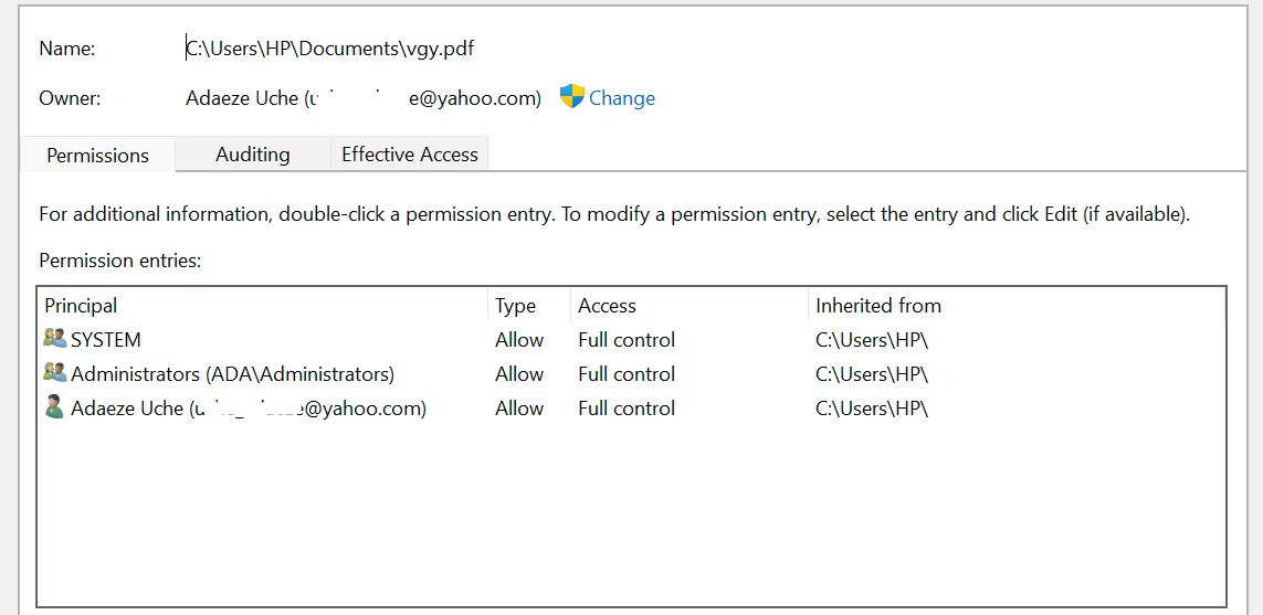 Sua Loi Access Denied Khi Truy Cap File Folder Tren Windows Features 07 Trang Quyền Cho Một File Trong Windows 11