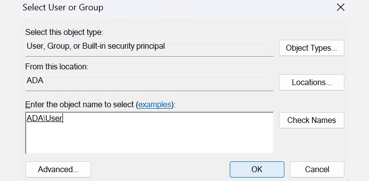 Sua Loi Access Denied Khi Truy Cap File Folder Tren Windows Features 09 Nhấn Check Names ≫ Ok