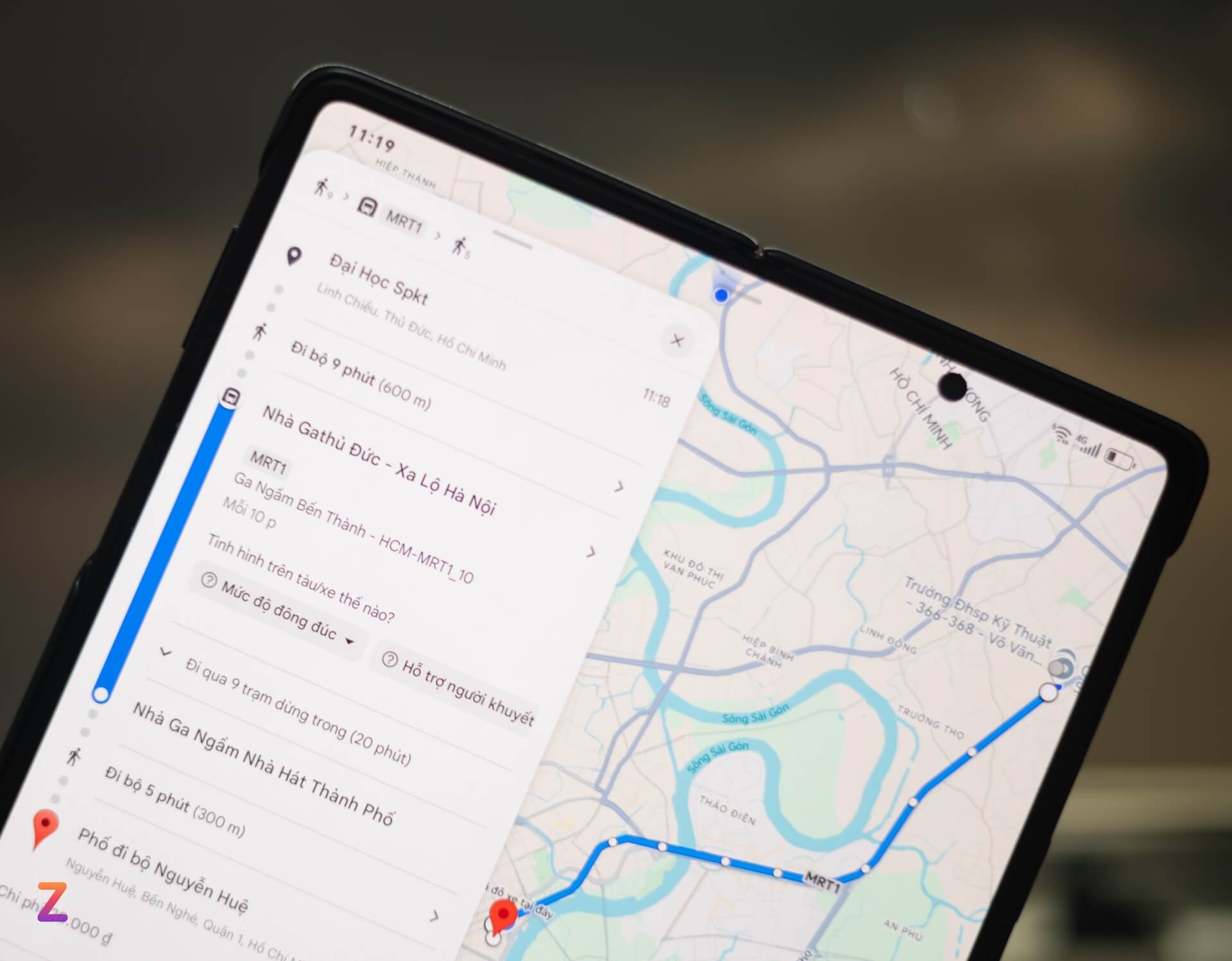 Da Co The Dung Google Maps De Tra Tuyen Metro So 1 Google Maps Không Ưu Tiên Điều Hướng Qua Metro (Trước) Mà Chỉ Đường Đi Xe Buýt (Sau). Ảnh: Znews