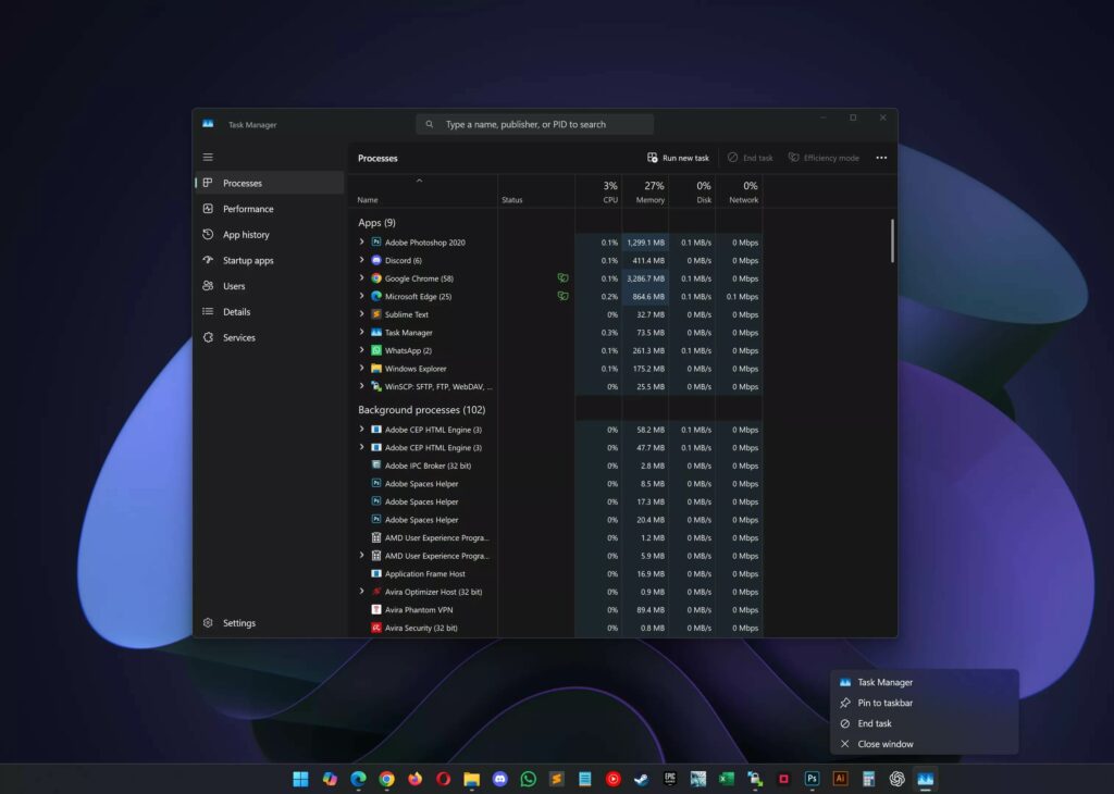 Windows 11 Bổ Sung Nút End Task Trên Taskbar: Hướng Dẫn Bật, Lợi Ích Và Lưu Ý
