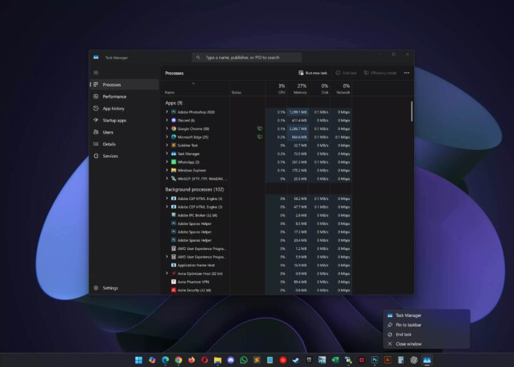 Windows 11 adds End Task button to Taskbar: how to enable, benefits, and notes