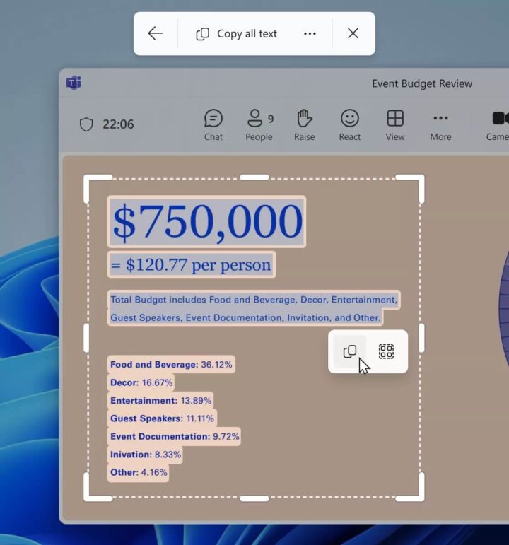 Windows 11 Snipping Tool upgrade: extracting text is easier than ever