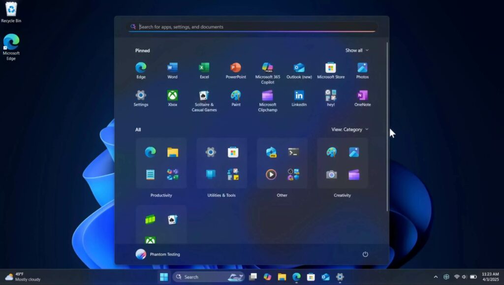 Windows 11 Sắp Có Start Menu Mới: Gọn Gàng Hơn, Dễ Tùy Biến Hơn