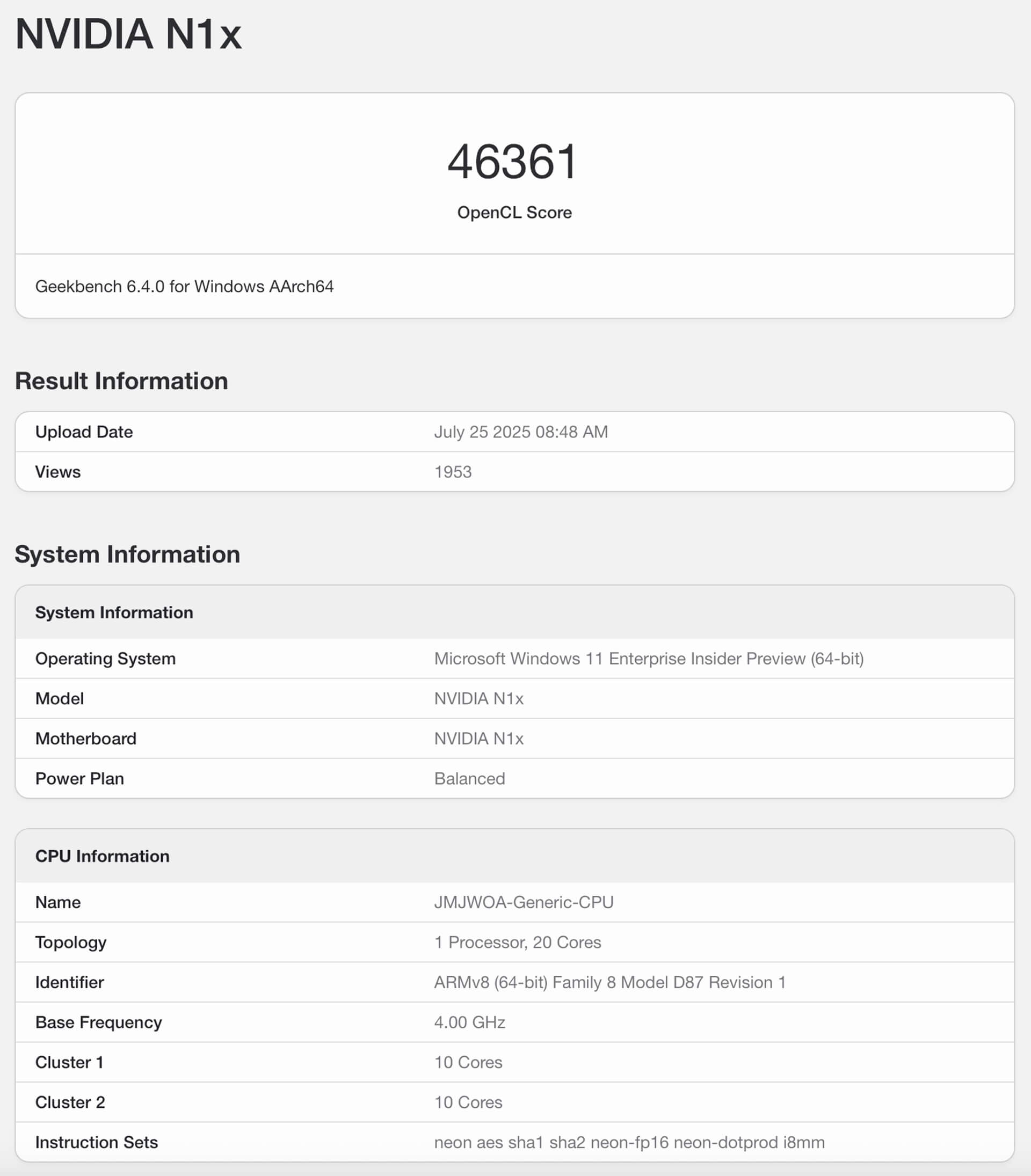 Nvidia N1X Ai Pc Con Chip Moi Ro Ri Hieu Nang Tiem Can Rtx 5070 01 Nvidia N1X Ai Pc: Con Chip Mới Rò Rỉ, Hiệu Năng Tiệm Cận Rtx 5070