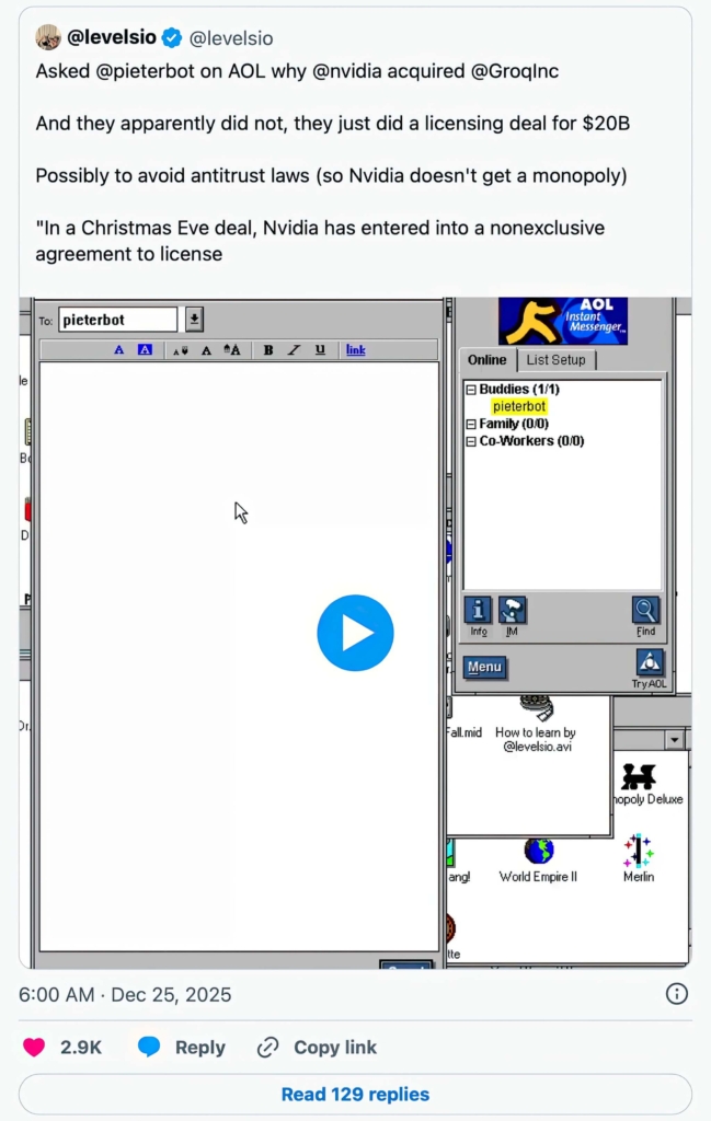 Nvidia Chi 20 Tỷ Usd Cho Groq: Thương Vụ Thâu Tóm Trá Hình?