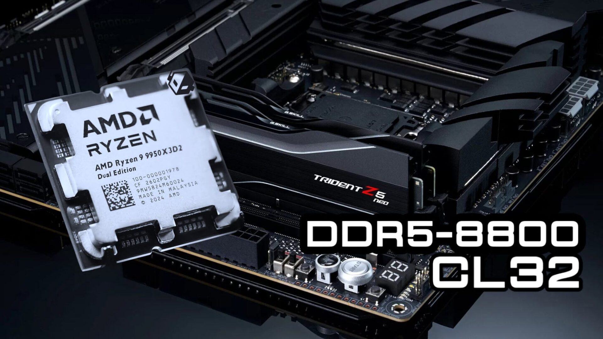 Asus Rog X870E Apex Ddr5 8800 9950X3D2 Asus Rog X870E Apex Đẩy Ddr5-8800 Cl32 Cùng Ryzen 9 9950X3D2