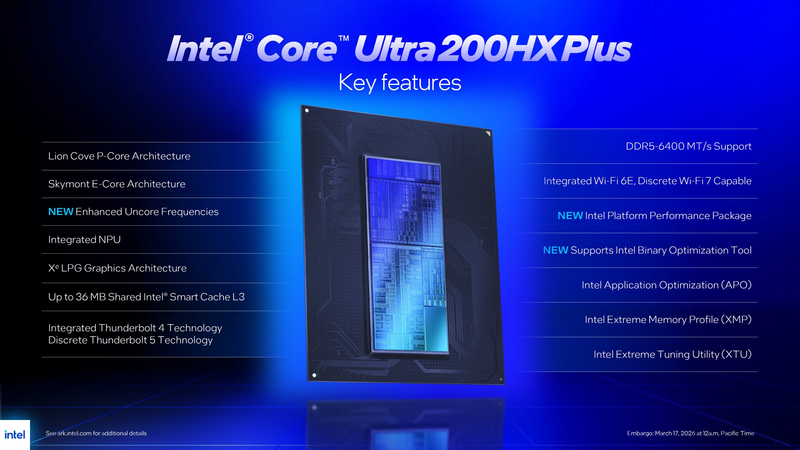 Intel Core Ultra 200Hx Plus Thông Số Kỹ Thuật Tổng Quan
