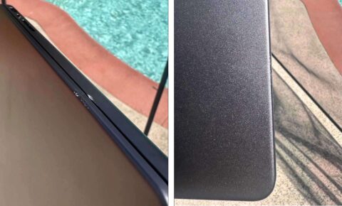 Macbook Pro Fell Down 25 Stairs And Only Has Minor Scratches.