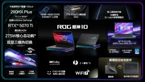 ROG Strix SCAR 18 ra mắt với màn 240Hz Mini LED và Nebula ELMB