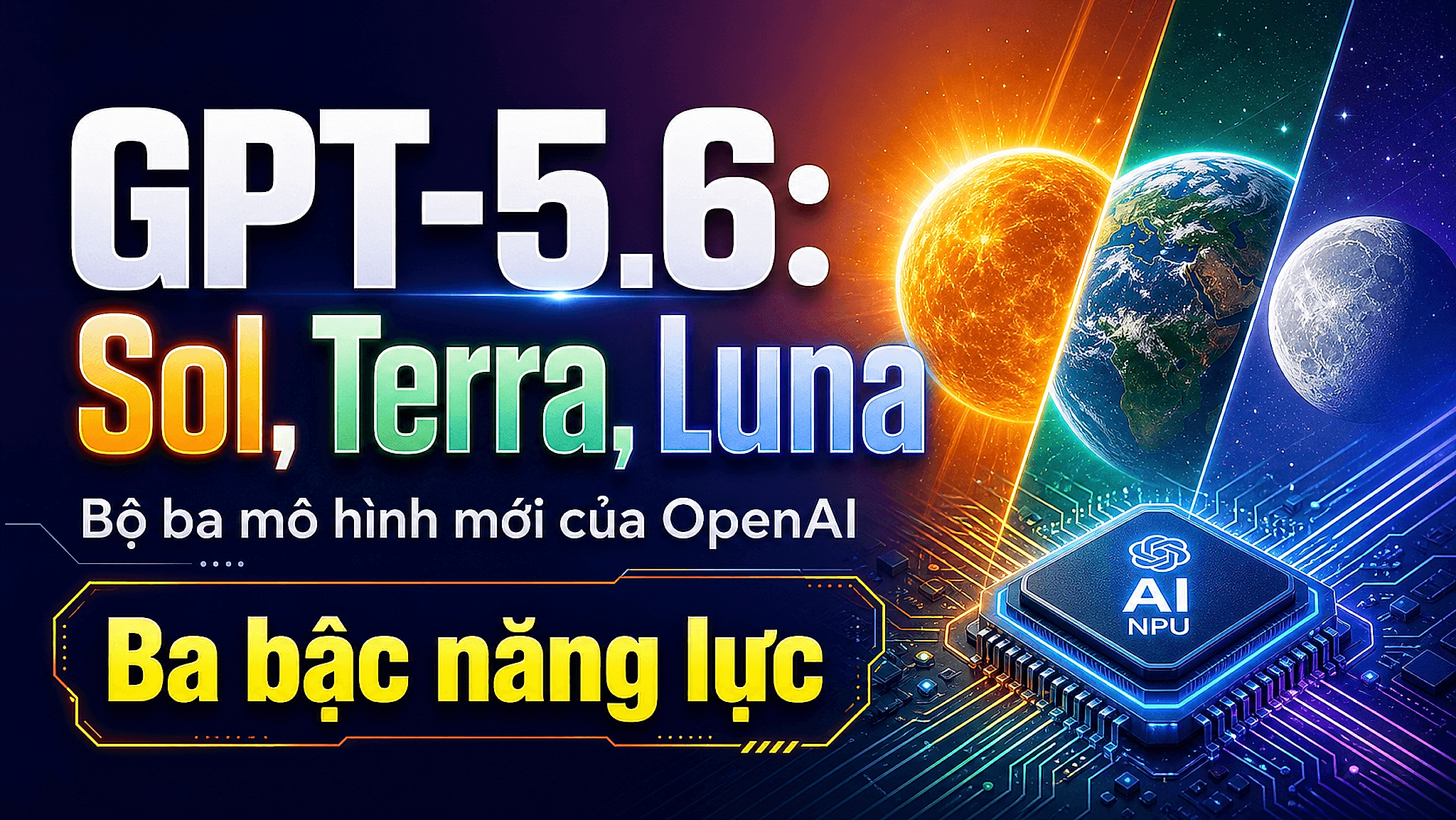 Đồ Họa Gpt-5.6 Với Ba Bản Sol, Terra Và Luna Của Openai