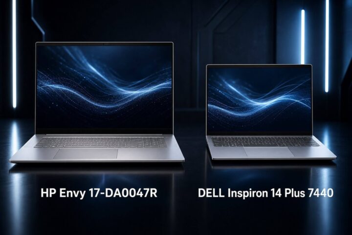 HP Envy 17-DA0047R vs Dell Inspiron 14 Plus 7440: 17-inch screen or a more powerful AI chip?