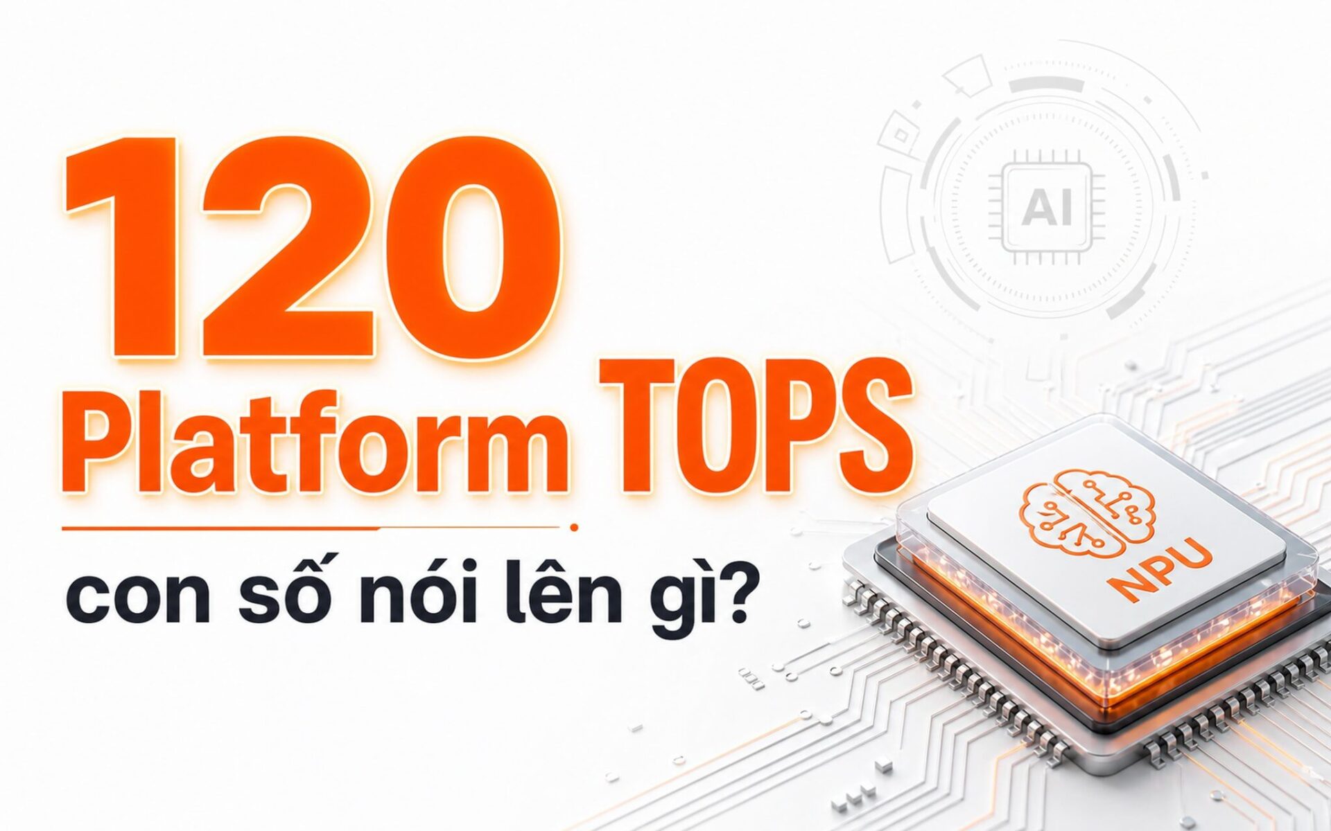 120 Platform Tops Featured Chip Npu Minh Hoạ Con Số 120 Platform Tops Trên Laptop Ai