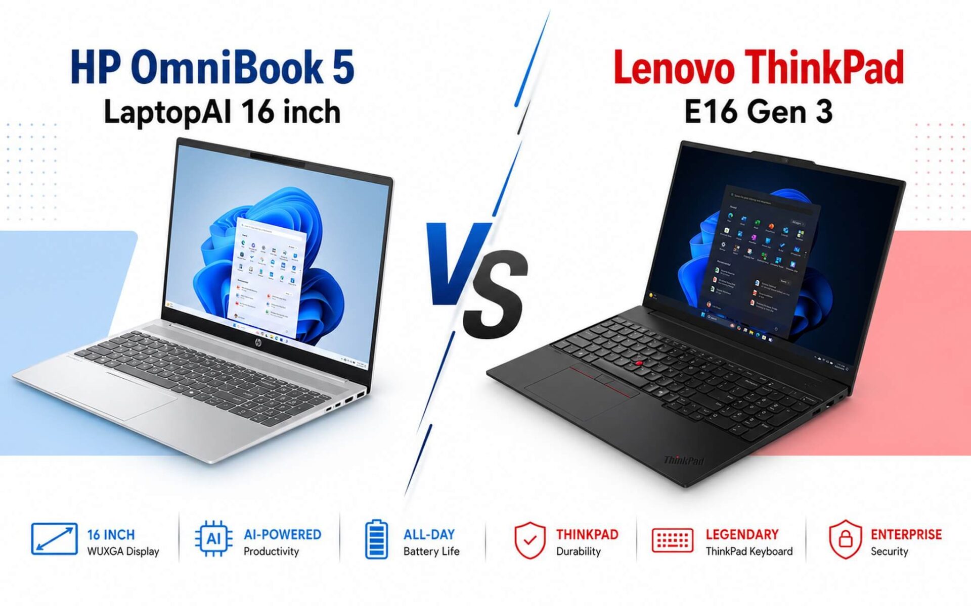 Hp Omnibook 5 Và Lenovo Thinkpad E16 Gen 3