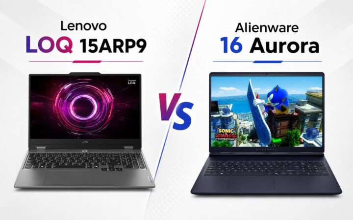 Lenovo LOQ 15ARP9 or Alienware 16 Aurora: 144Hz FHD or QHD+ for gamers?