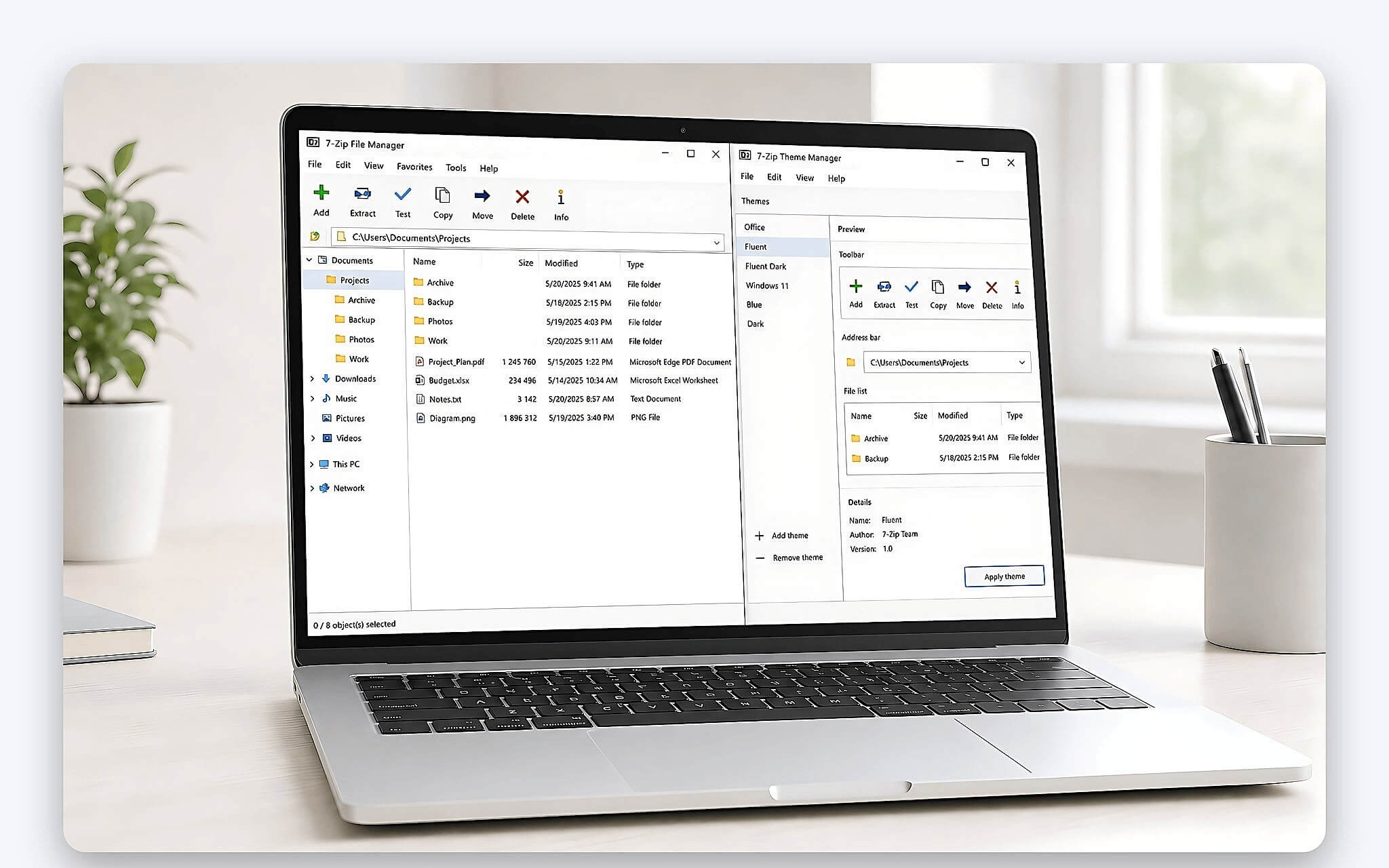 Tiện Ích Đổi Biểu Tượng Giao Diện Cho Phần Mềm Nén File