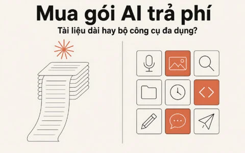 Mua gói AI trả phí - Nên ưu tiên tài liệu dài hay bộ công cụ đa dụng