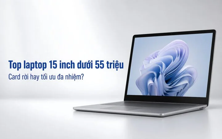 Top laptop 15 inch dưới 55 triệu: Chọn máy gaming hầm hố hay tối ưu đa nhiệm?
