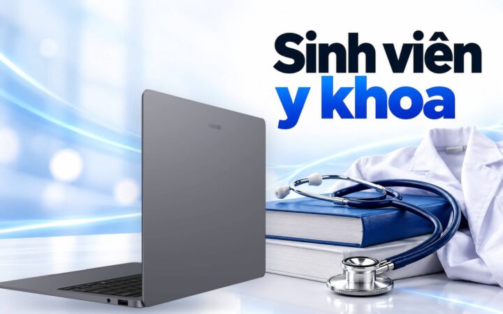 Laptop cho sinh viên y khoa - Máy nhẹ, pin lâu, ghi chú bằng bút và 5 mẫu