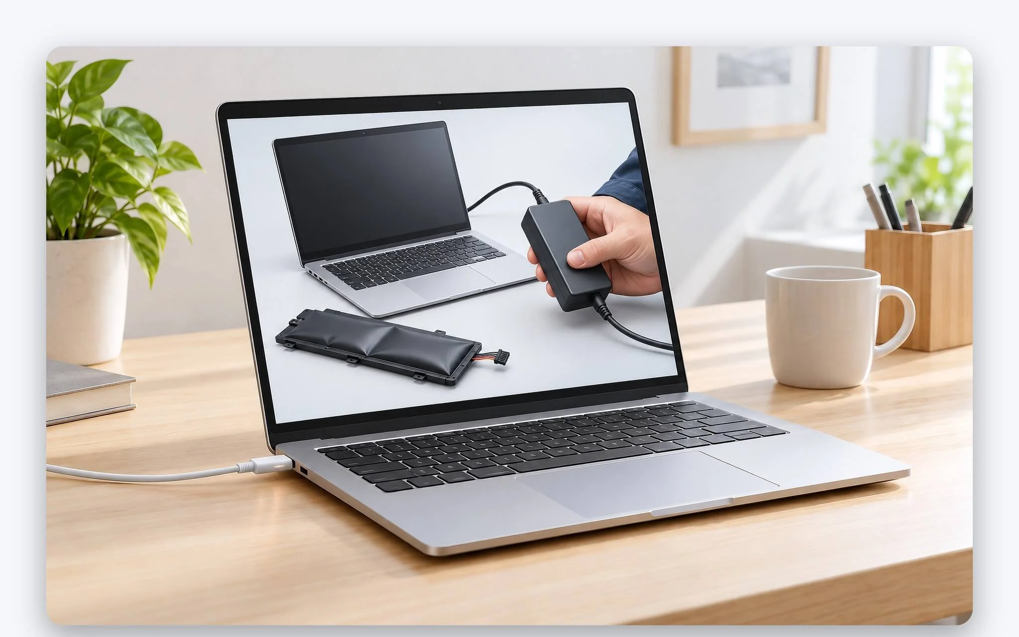 Dấu hiệu pin phồng và adapter quá nhiệt khi laptop nóng khi sạc